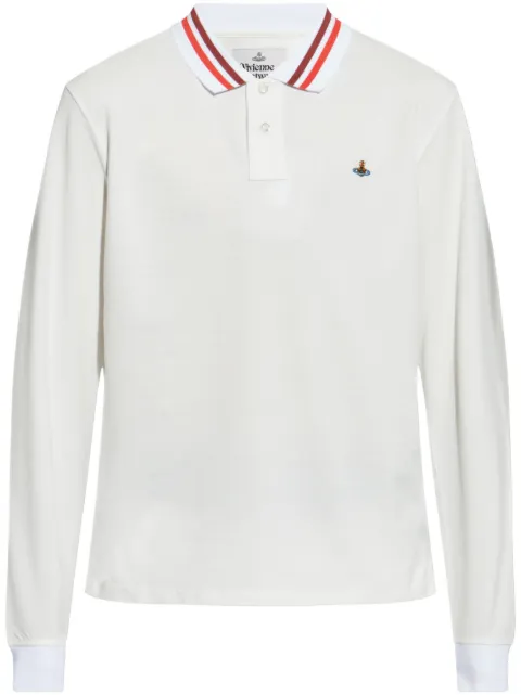 Vivienne Westwood playera tipo polo con bordado Orb