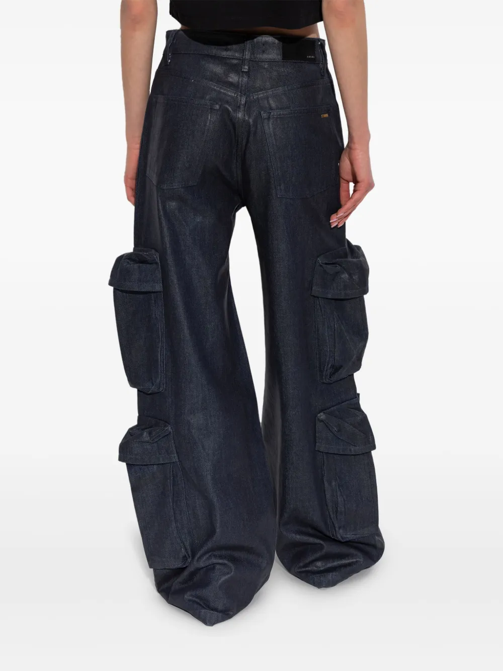 AMIRI Cargo jeans met wijde pijpen Blauw