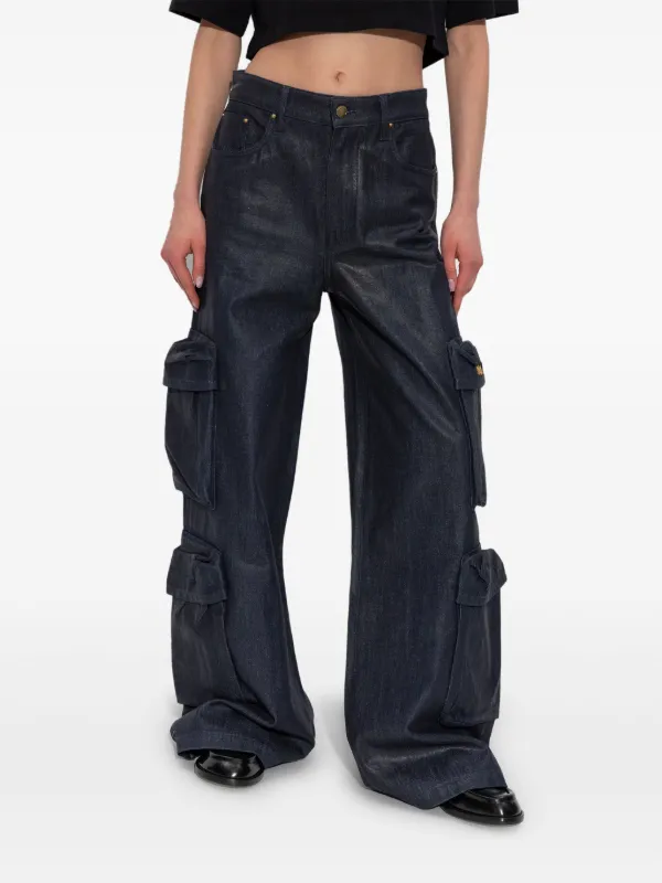 AMIRI ワイド カーゴジーンズ | ブルー | FARFETCH JP