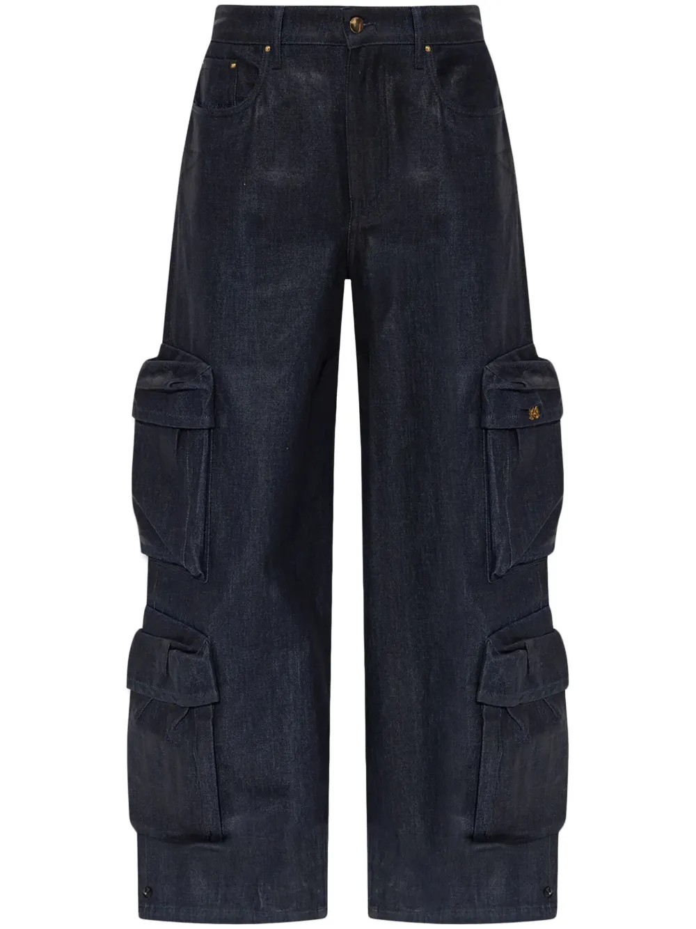 wide-leg cargo jeans