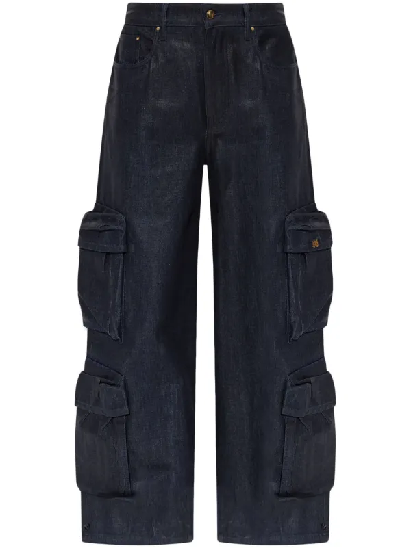 AMIRI ワイド カーゴジーンズ | ブルー | FARFETCH JP