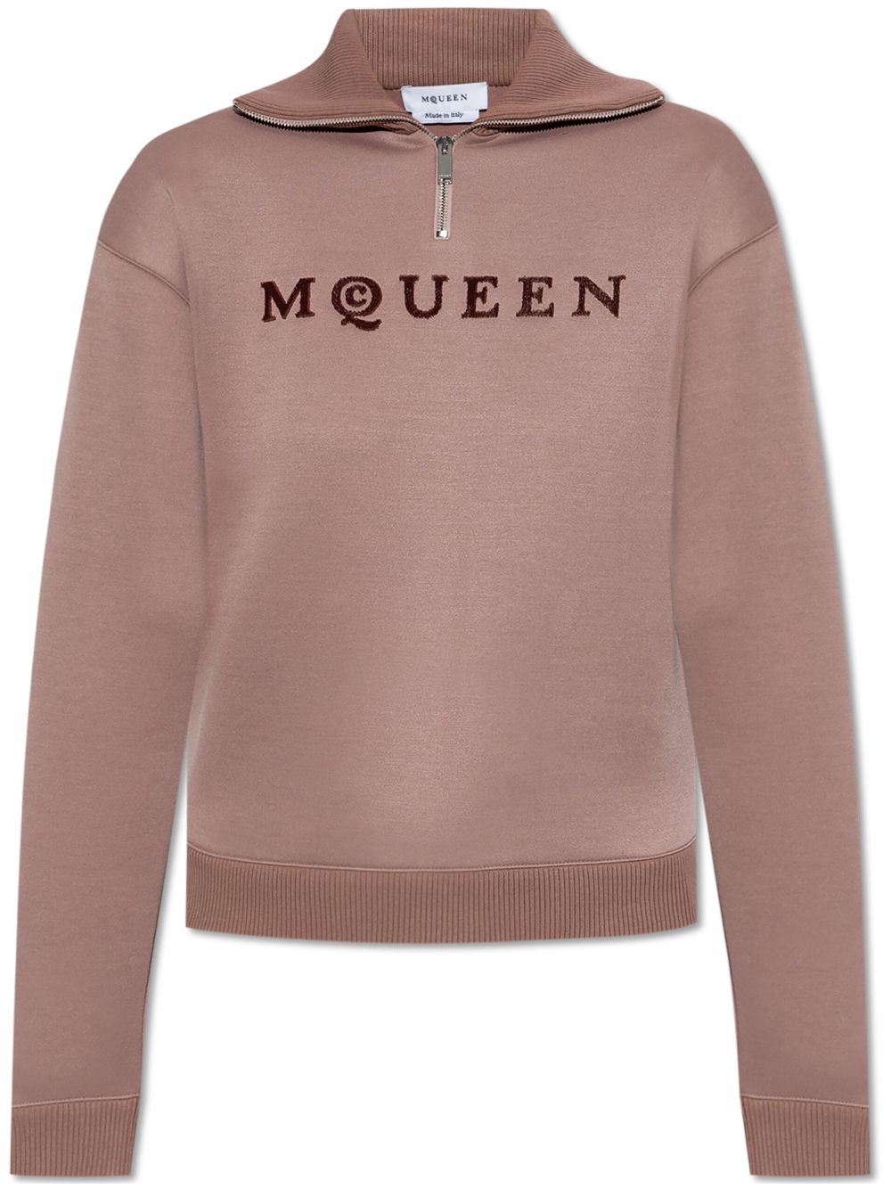 logo-embroidered sweatshirt