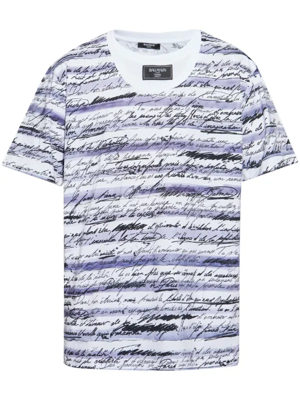 Tシャツ・カットソー BALMAIN LOVE LETTER T-SHIRT Balmain Love Letter T-Shirt – THELUXESHOPPER