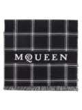 Alexander McQueen intarsia logo scarf - Black