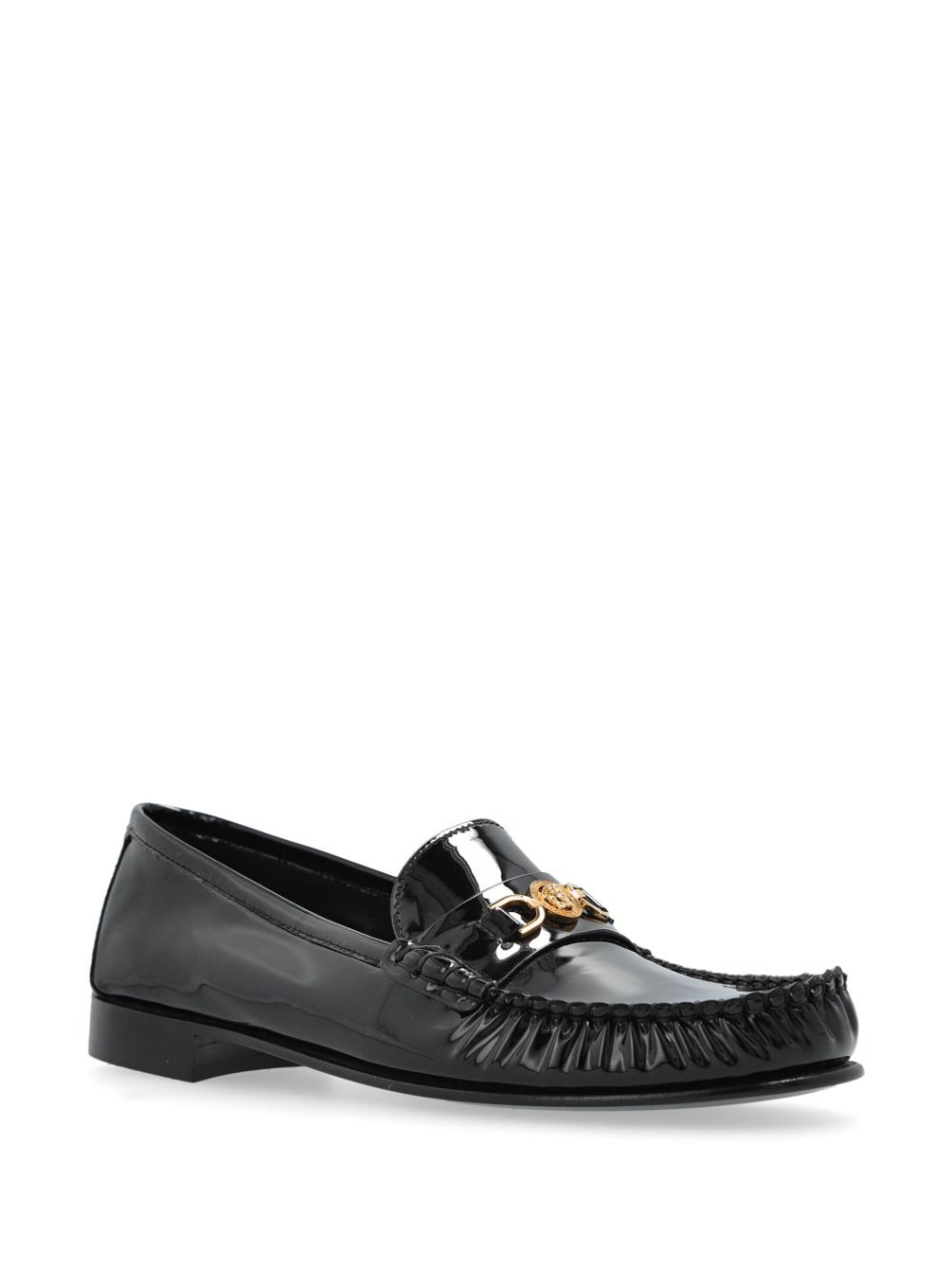 Versace Medusa-plaque loafers - Zwart