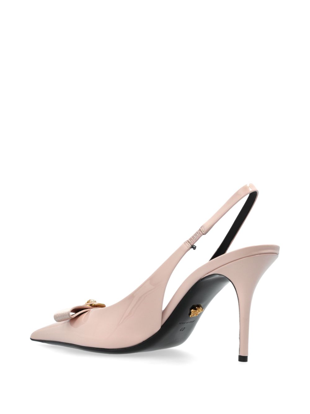 Versace 85mm Gianni Ribbon pumps Roze