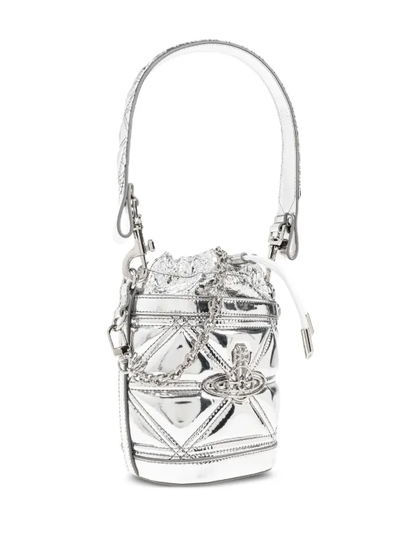 【シリアルNo.470】World Bag / The Orb Bag Vivienne Westwood Orb-plaque Bucket Bag | Silver | FARFETCH