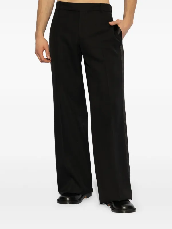 パンツ alexander mcqueen Embroidered wool wide-leg pant Alexander McQueen Wool pants | Women's Clothing | Vitkac
