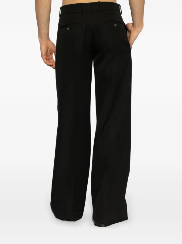 Alexander McQueen wide-leg Tuxedo Trousers | Black | FARFETCH NO