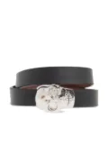 Alexander McQueen skull-appliqué bracelet - Black