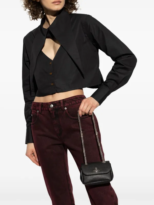 Vivienne Westwood Orb-plaque Shoulder Bag | Black | FARFETCH