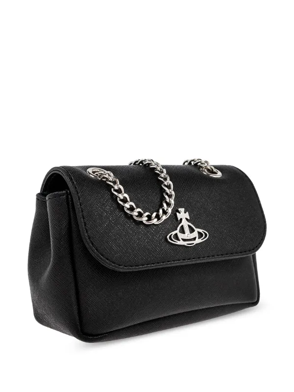 Vivienne Westwood Orb-plaque Shoulder Bag | Black | FARFETCH