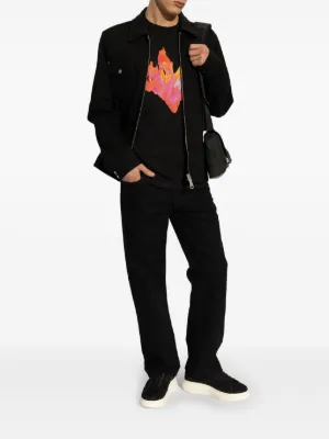 デニム・ジーパン ALEXANDER McQUEEN WIDE-LEG DENIM JEANS Shop McQueen High Rise Wide Leg Denim Jeans Saks New Releases