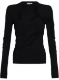Alexander McQueen ribbed sweater - Black
