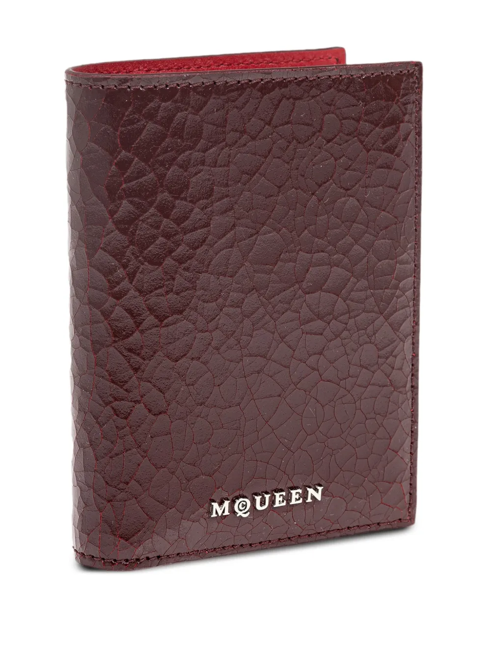 Alexander McQueen Portemonnee met logo Rood