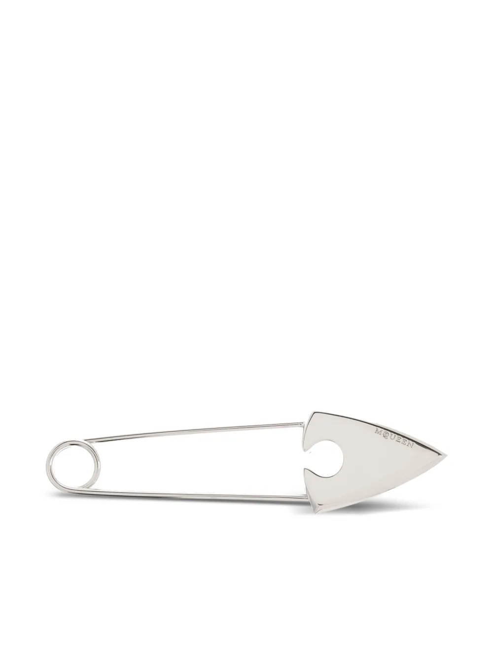 Alexander McQueen Jewelled Arrow Safety Pin brooch - Zilver