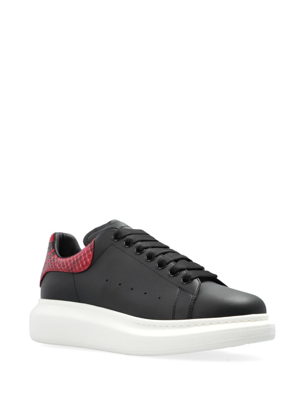 Alexander McQueen leather sneakers - Zwart