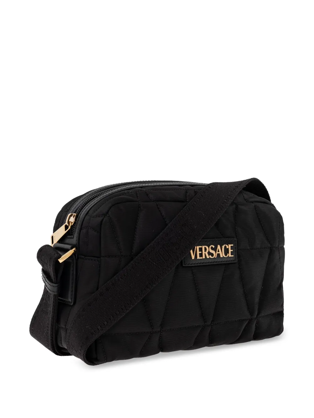 Versace Myth gewatteerde crossbodytas Zwart