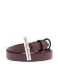 Alexander McQueen T-bar double-wrap bracelet - Brown