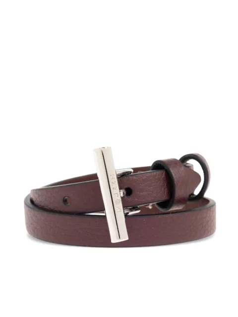 Alexander McQueen T-bar double-wrap bracelet