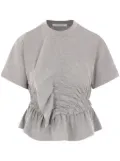 Cecilie Bahnsen ruched T-shirt - Grey