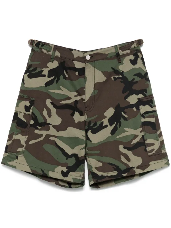 Camo Print Baggy Shorts For Work