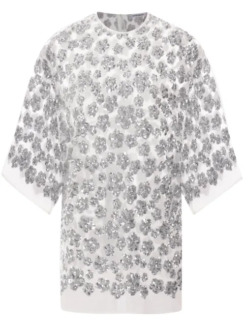 Cecilie Bahnsen floral-sequins T-shirt