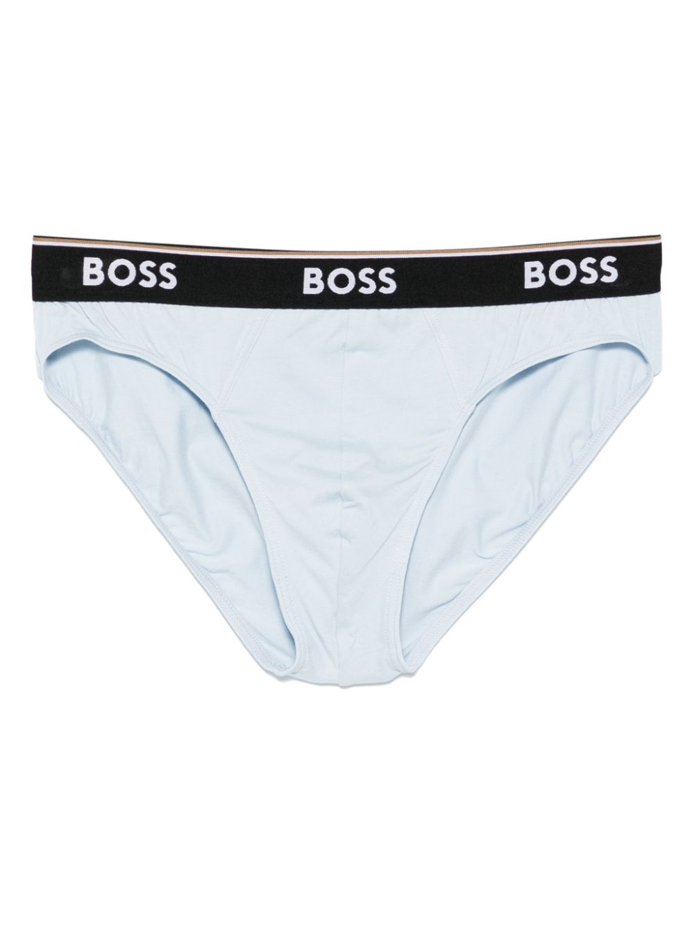 BOSS Drie slips met logoband - Zwart