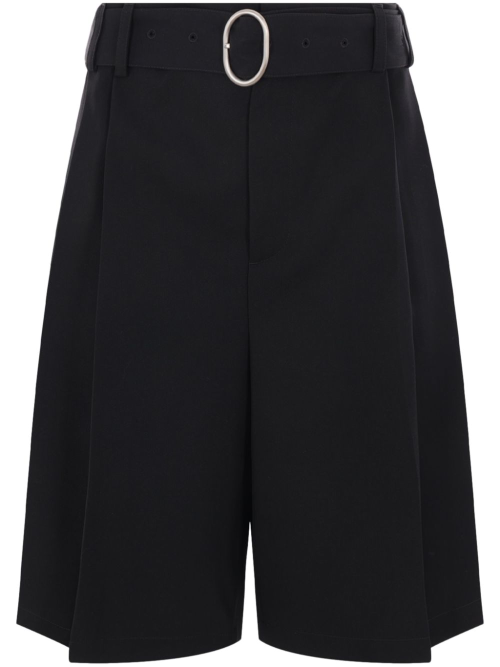 Jil Sander gabardine bermuda shorts Zwart