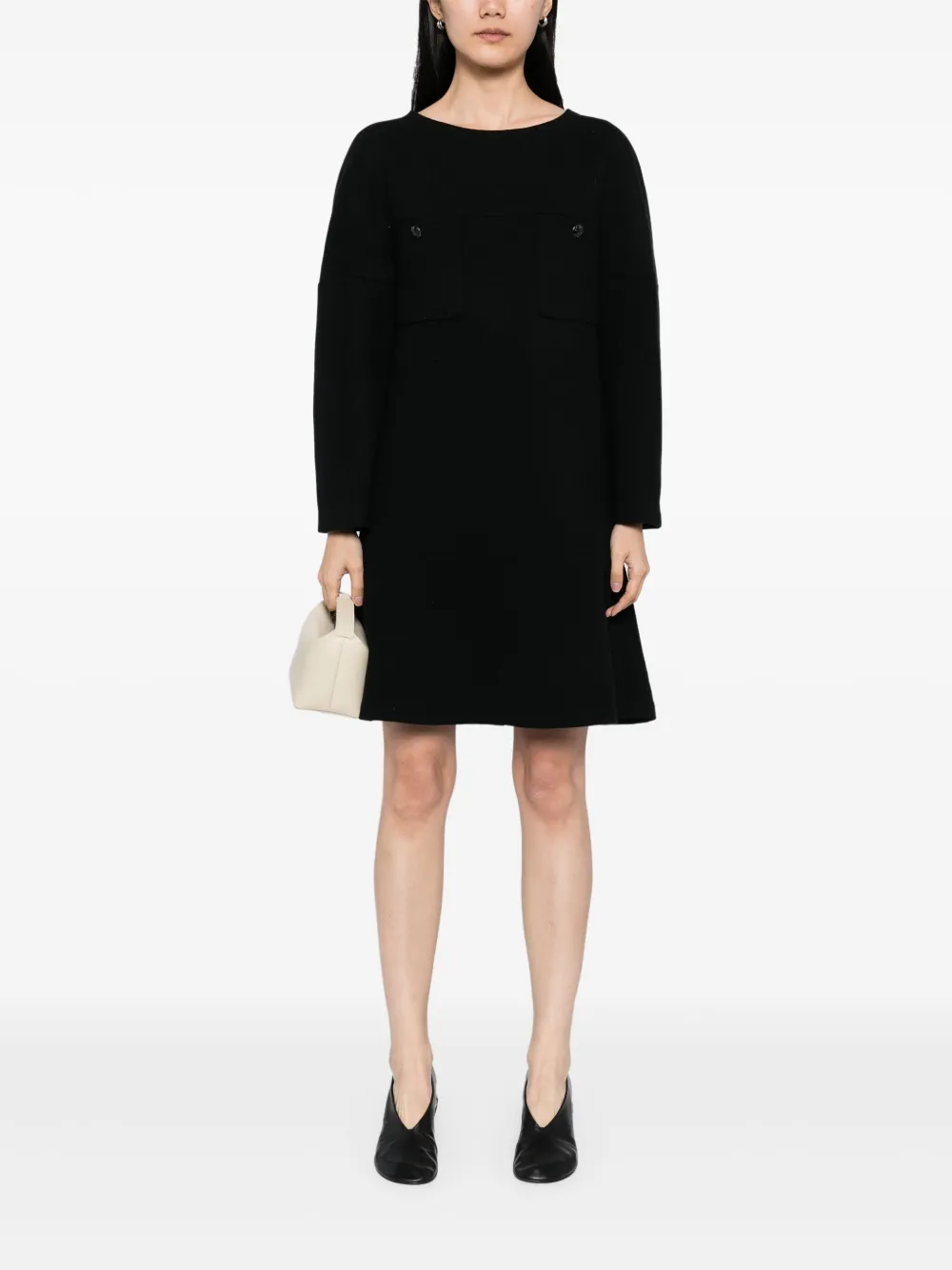 CHANEL Pre-Owned Jurk met lange mouwen - Zwart