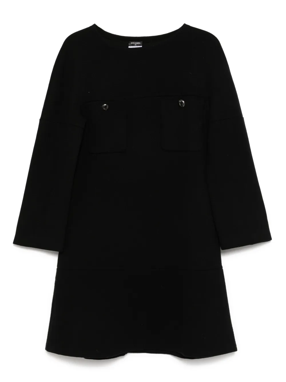 CHANEL Pre-Owned Langärmeliges Kleid | Schwarz | Image 1