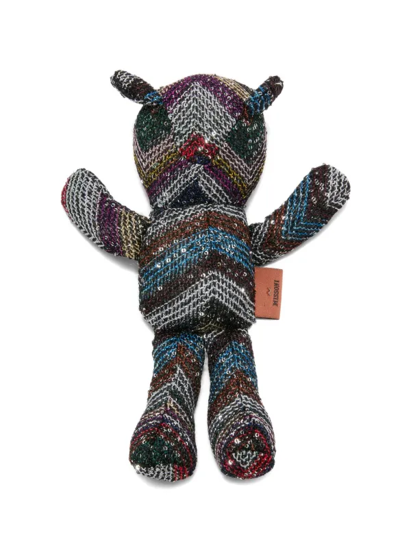 MISSONI クマ型ぬいぐるみ Missoni Home Bruno sequin-embellished Teddy Bear | Black | FARFETCH