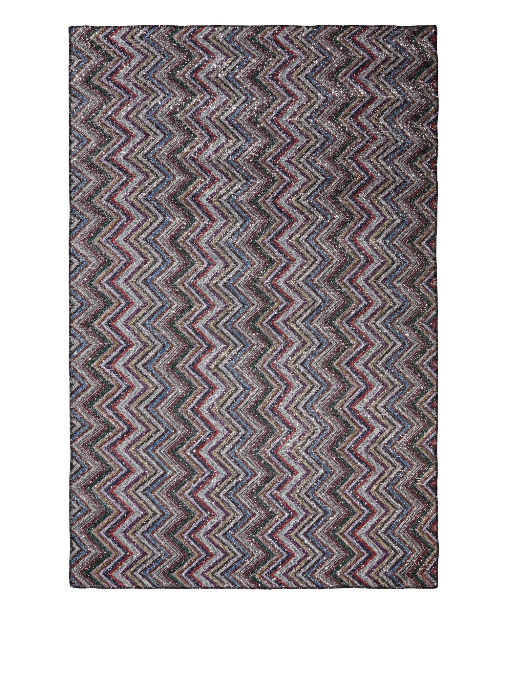 Missoni Home zigzag patterned throw | Black | Image 1