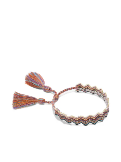 Missoni Home Holiday zig-zag tassel bracelet