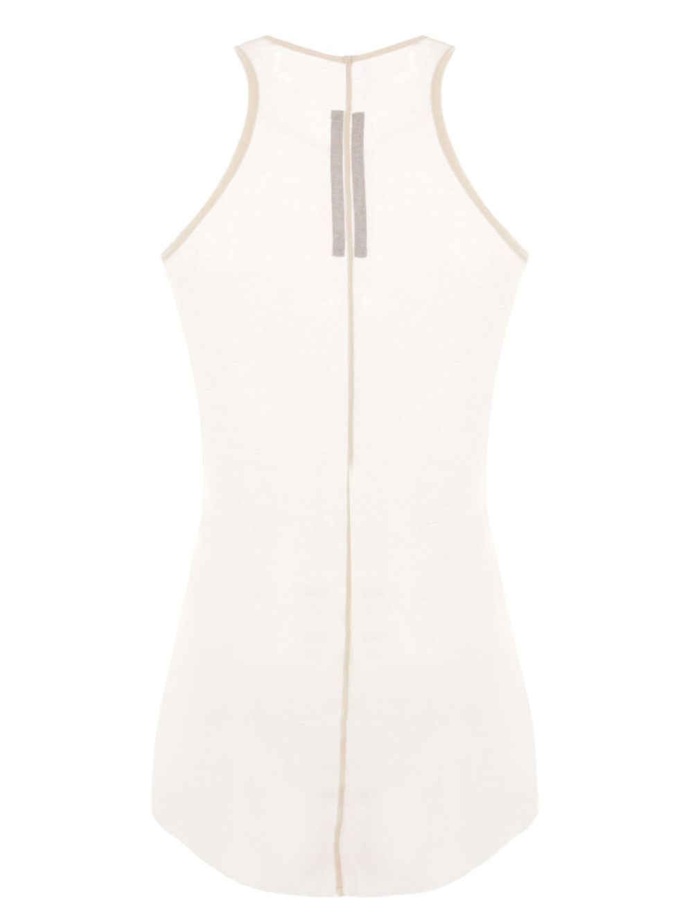 Rick Owens fine-ribbed tank top - Beige