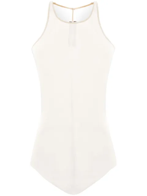 Rick Owens camiseta de tejido fino de canalé