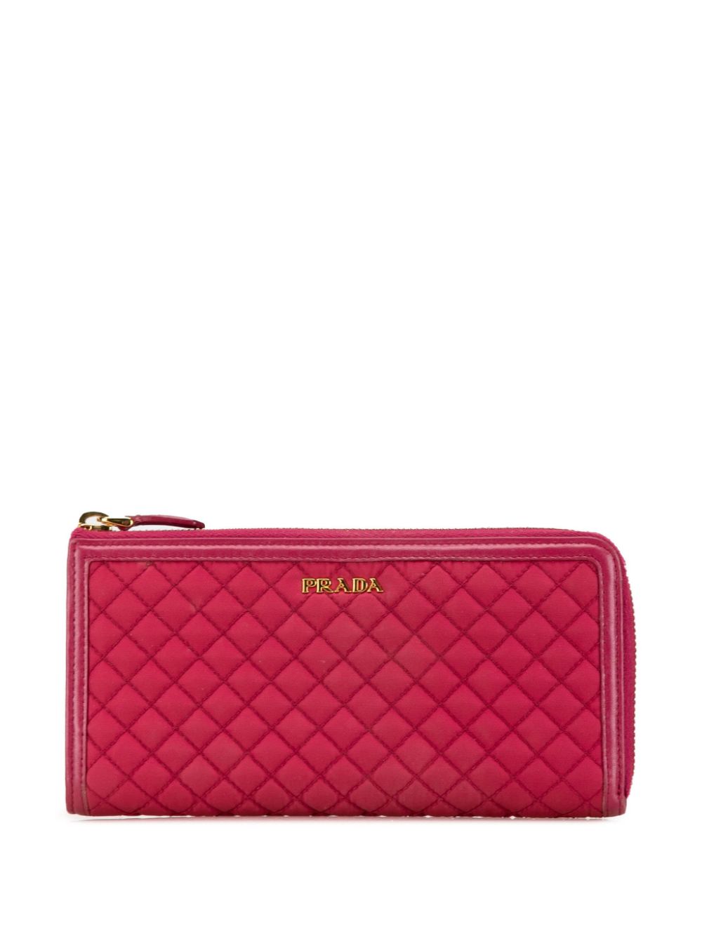 21st Century Quilted Tessuto Zip Around Wallet long wallets