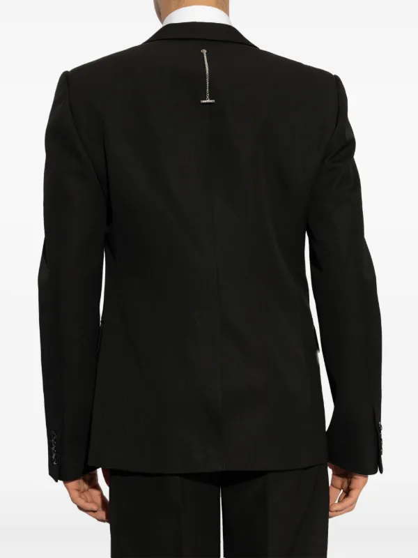 【送料&関税込】Alexander McQueen Black Viscose Blend Blazer Crêpe blazer in black - Mc Queen | Mytheresa
