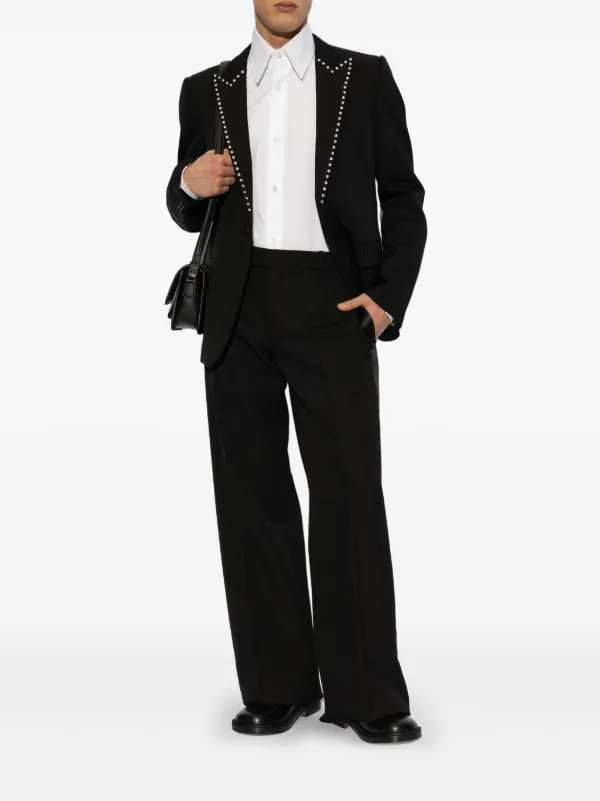 Alexander McQueen crystal-embellished Blazer | Black | FARFETCH