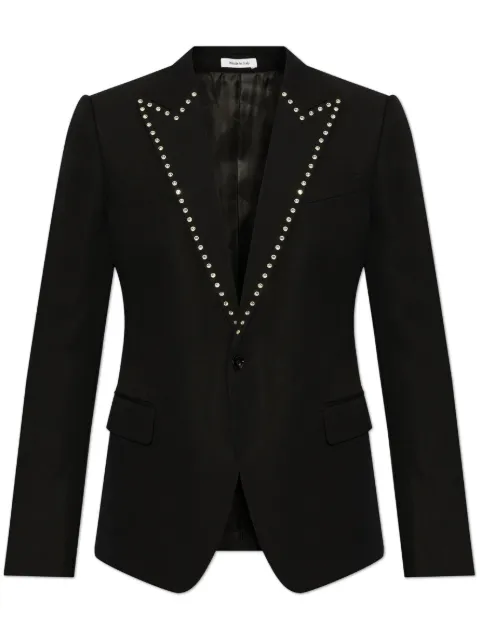 Alexander McQueen crystal-embellished blazer