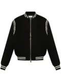 Alexander McQueen embroidered bomber jacket - Black