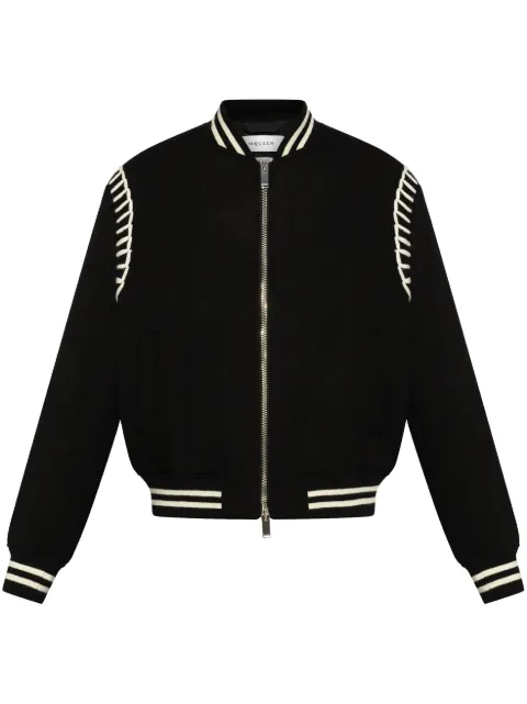 Alexander McQueen embroidered bomber jacket