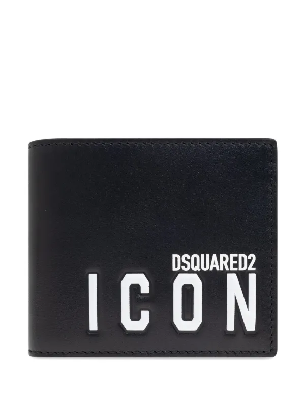 DSQUARED2 ICON 財布 ブラック DSQUARED2 Icon 二つ折り財布 | ブラック | FARFETCH JP