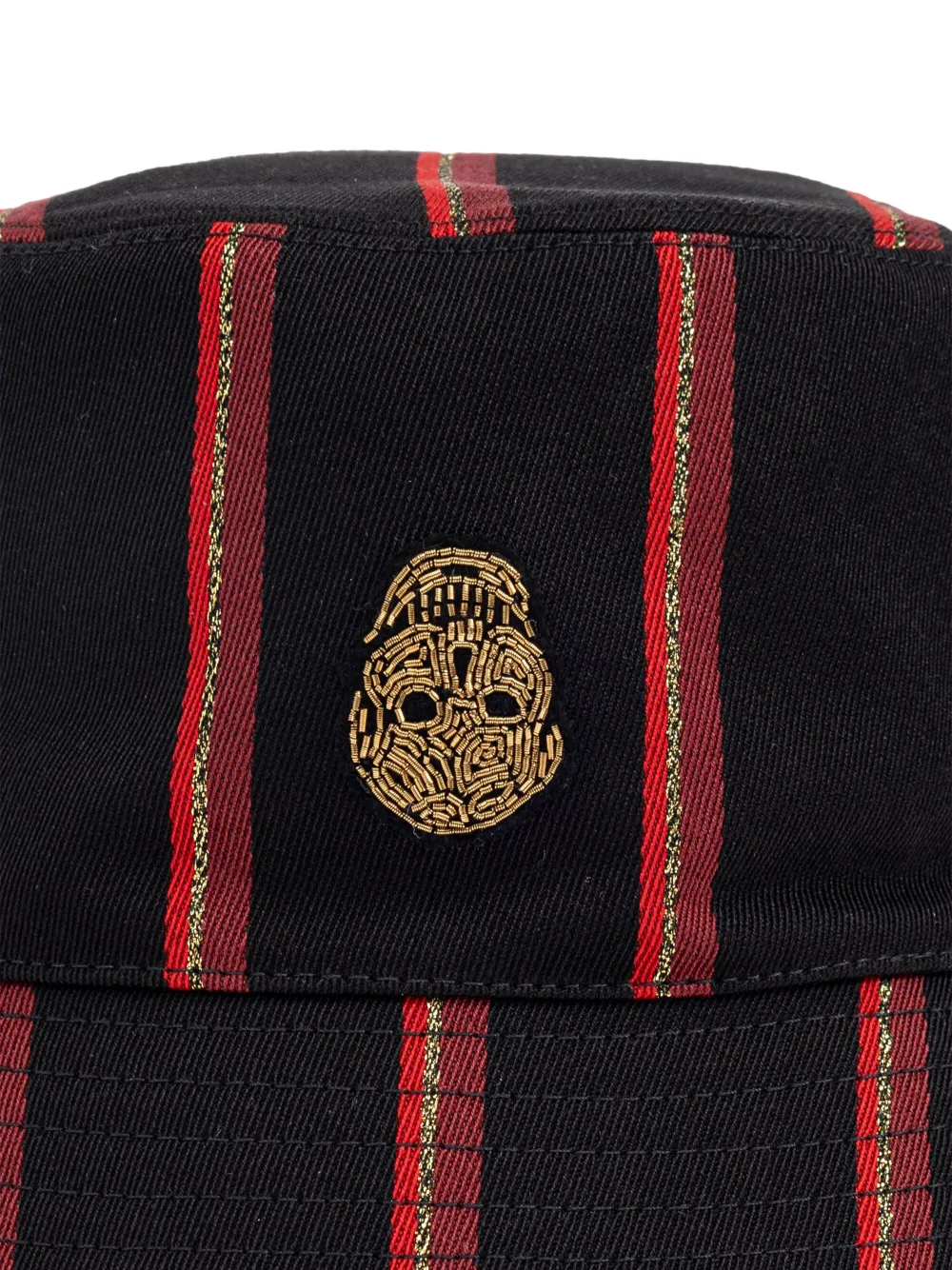 Alexander McQueen Vissershoed met doodskopapplicatie Zwart