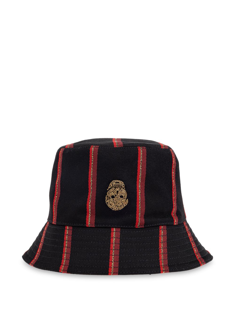 Alexander McQueen skull-appliqué bucket hat - Black