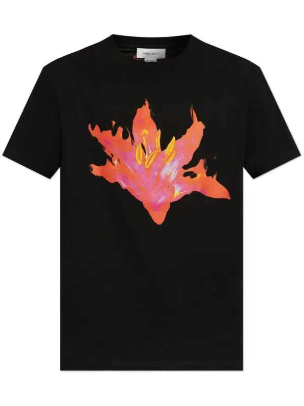 Alexander McQueen Printed T-shirt in Black