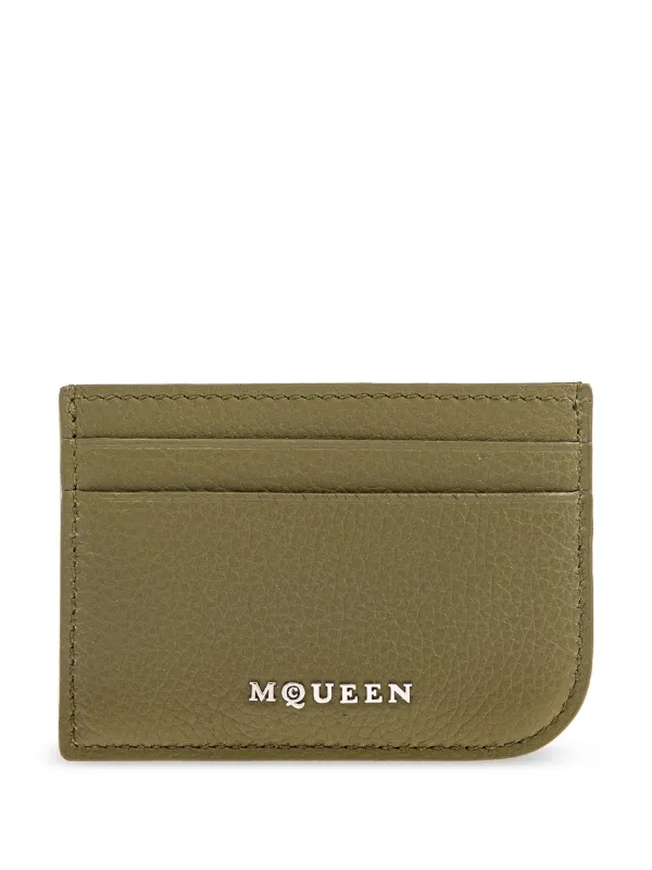 Alexander McQueen Sling Card Holder in Green