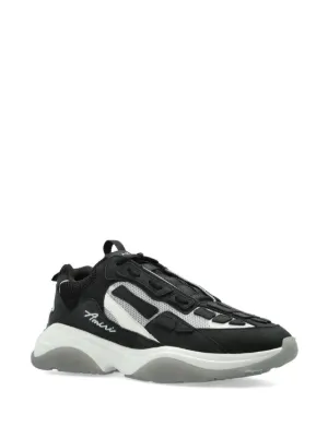 関税込◆大人気◆AMIRI◆レザーロゴパッチ スニーカー Black AMIRI logo-patch Sneakers | Black | FARFETCH