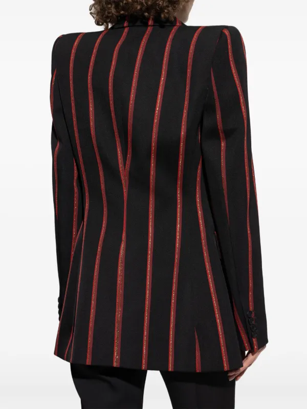 Alexander McQueen ストライプ ジャケット | ブラック | FARFETCH JP