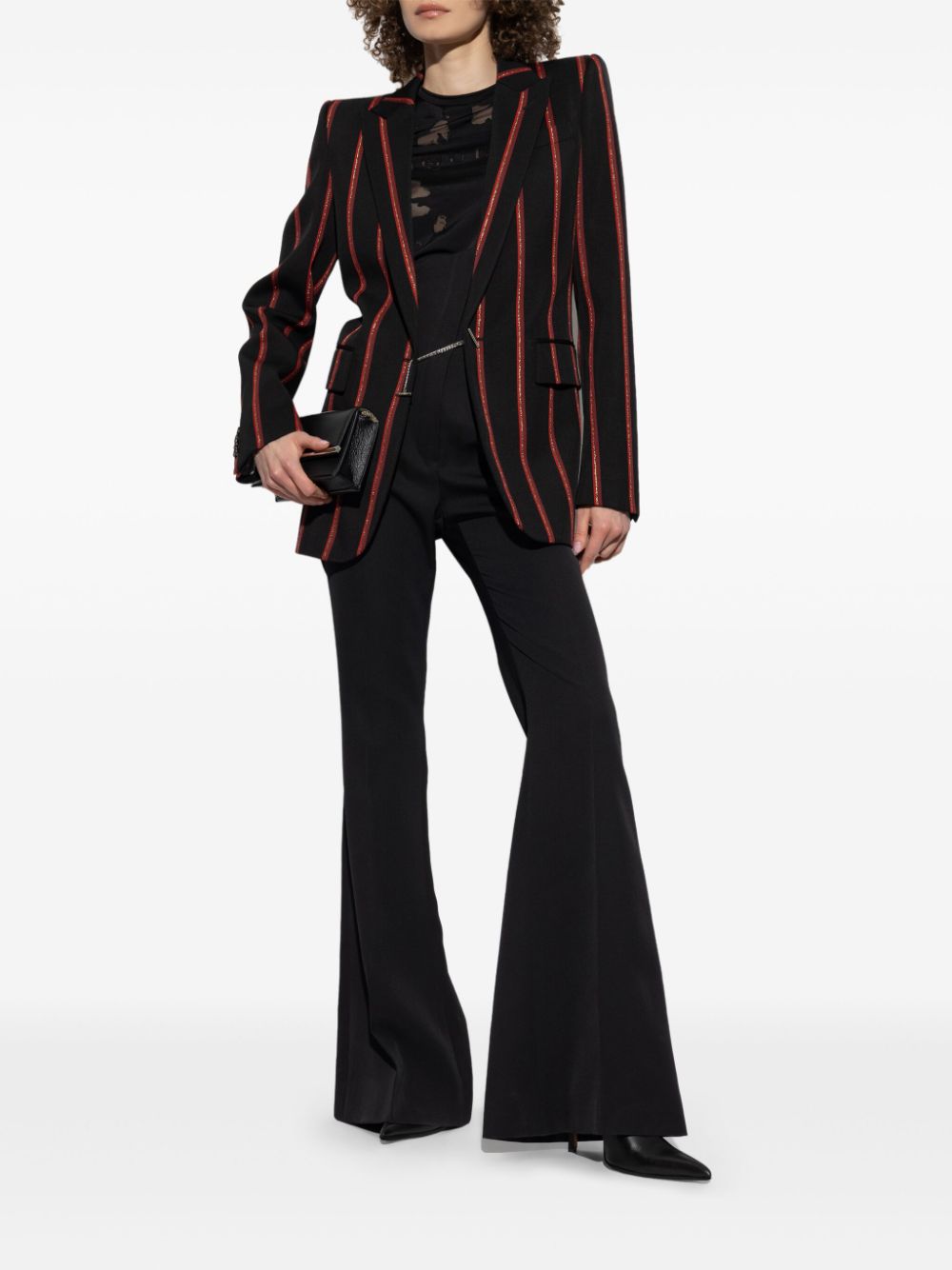 Alexander McQueen striped blazer - Zwart